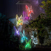 Outdoor solar LED wind chime butterfly wind chime garden light - Berkeley Haven