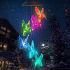 Outdoor solar LED wind chime butterfly wind chime garden light - Berkeley Haven
