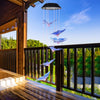 Outdoor solar LED wind chime butterfly wind chime garden light - Berkeley Haven