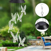 Outdoor solar LED wind chime butterfly wind chime garden light - Berkeley Haven