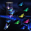 Outdoor solar LED wind chime butterfly wind chime garden light - Berkeley Haven