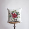 Poinsettia Holly Pillow - Berkeley Haven