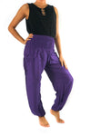 Purple Women Boho Pants Hippie Pants Yoga Pants Harem - Berkeley Haven