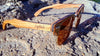 Real Ebony and ZebraWood Sunglasses With Bamboo Case, Tea Polarized - Berkeley Haven