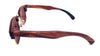 Real Ebony and ZebraWood Sunglasses With Bamboo Case, Tea Polarized - Berkeley Haven