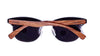 Real Walnut Wood Club Style Sunglasses With Bamboo Case, Polarized - Berkeley Haven