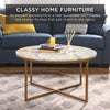 Round Coffee Table, Modern Boho Home Décor - Berkeley Haven