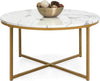 Round Coffee Table, Modern Boho Home Décor - Berkeley Haven