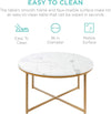 Round Coffee Table, Modern Boho Home Décor - Berkeley Haven