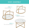 Round Coffee Table, Modern Boho Home Décor - Berkeley Haven