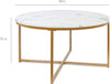 Round Coffee Table, Modern Boho Home Décor - Berkeley Haven
