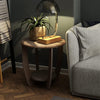 Rustic French Country End Table with Storage Shelf - Berkeley Haven