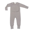 Smart Footed One - Piece + Bib - Gray - Berkeley Haven