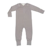 Smart Footed One - Piece + Bib - Gray - Berkeley Haven