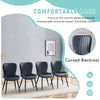 The Black Minimalist Ergonomic Dining Chair Comes In A Pack Of 4, With - Berkeley Haven