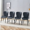 The Black Minimalist Ergonomic Dining Chair Comes In A Pack Of 4, With - Berkeley Haven