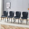 The Black Minimalist Ergonomic Dining Chair Comes In A Pack Of 4, With - Berkeley Haven