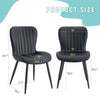 The Black Minimalist Ergonomic Dining Chair Comes In A Pack Of 4, With - Berkeley Haven