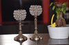 Vibhsa Hurricane Set of 2 Crystal Candle Holder - Berkeley Haven