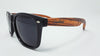 Zebrawood Sunglasses, Stars and Bars With Wooden Case, Polarized, - Berkeley Haven