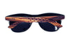 Zebrawood Sunglasses, Stars and Bars With Wooden Case, Polarized, - Berkeley Haven
