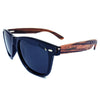 Zebrawood Sunglasses, Stars and Bars With Wooden Case, Polarized, - Berkeley Haven