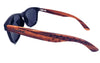 Zebrawood Sunglasses, Stars and Bars With Wooden Case, Polarized, - Berkeley Haven